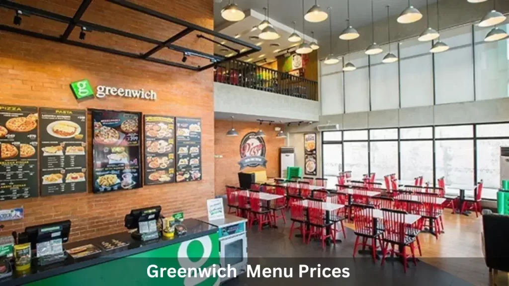 Greenwich Menu Prices