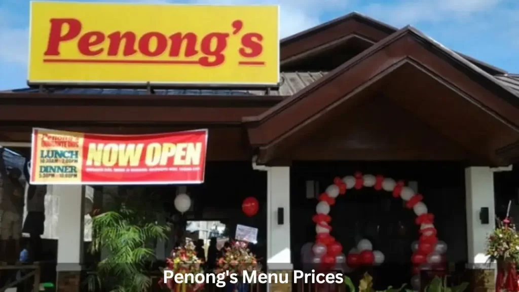 Penong's Menu Prices