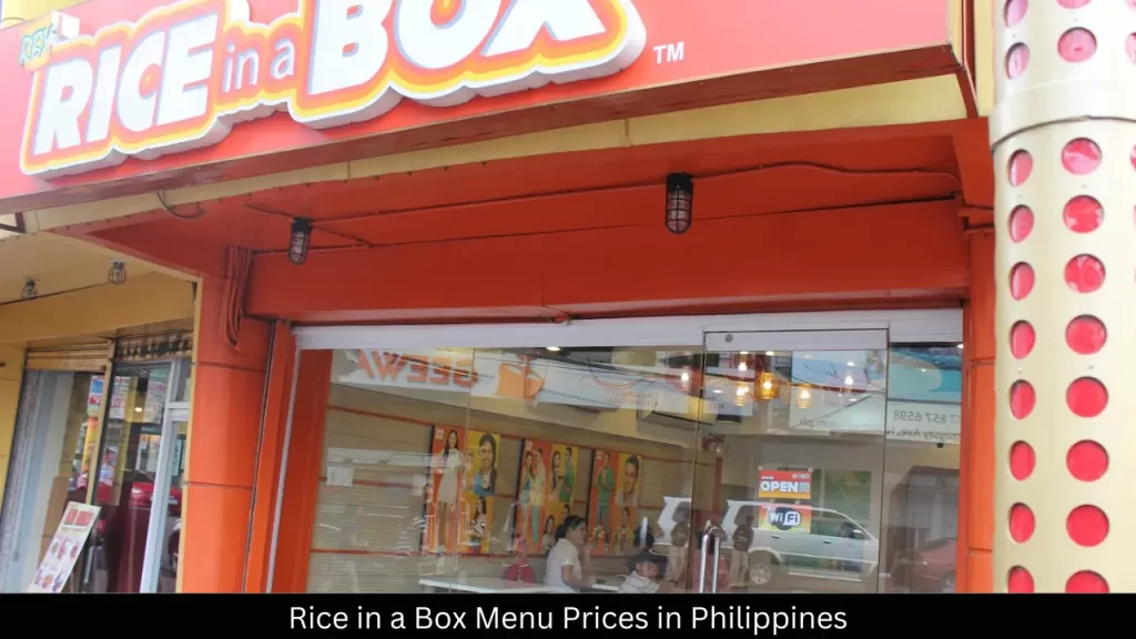 Rice in a Box Menu Prices