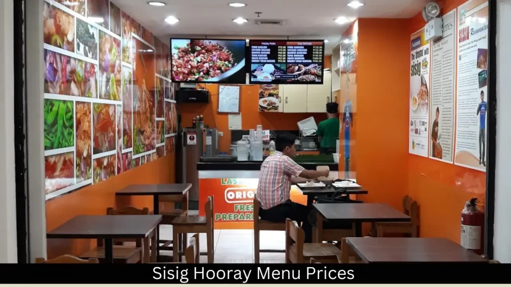 Sisig Hooray Menu Prices