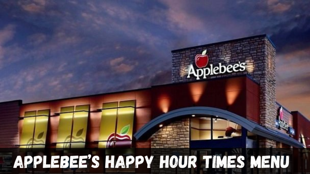 applebee's happy hour Menu