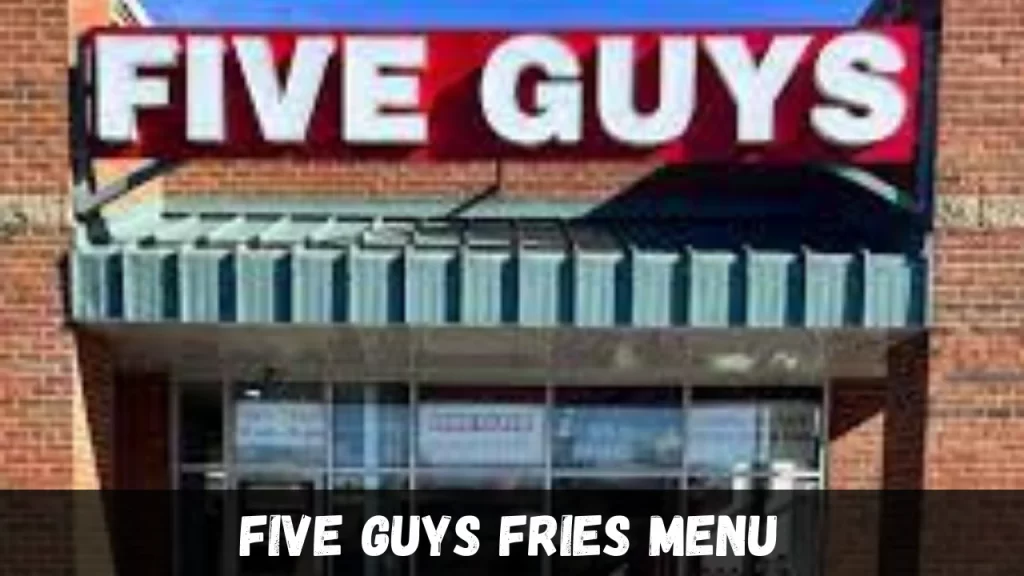 five guys menu with prices