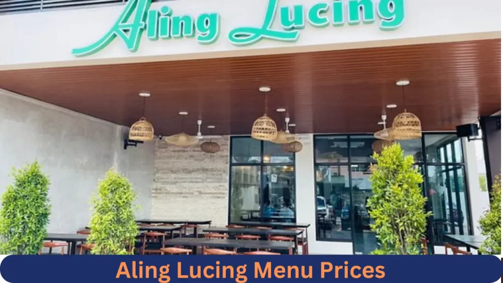 Aling Lucing Menu Prices