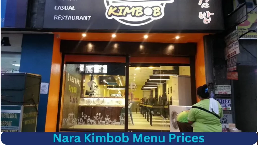 Nara Kimbob Menu Prices