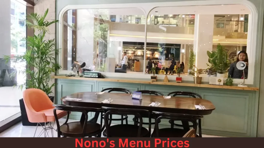 Nono's Menu Prices