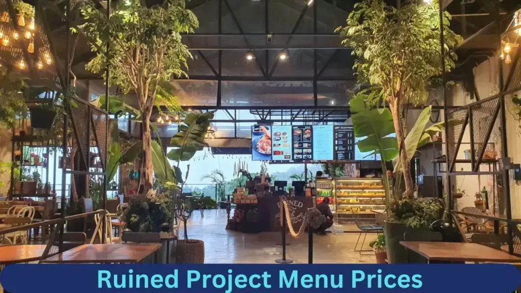 Ruined Project Menu Prices