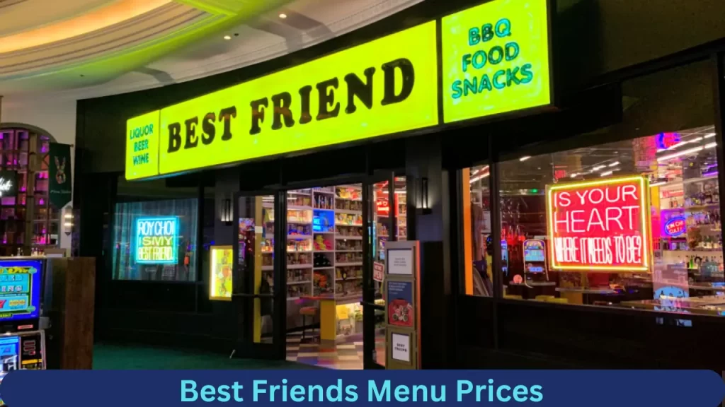 Best Friends Menu Prices
