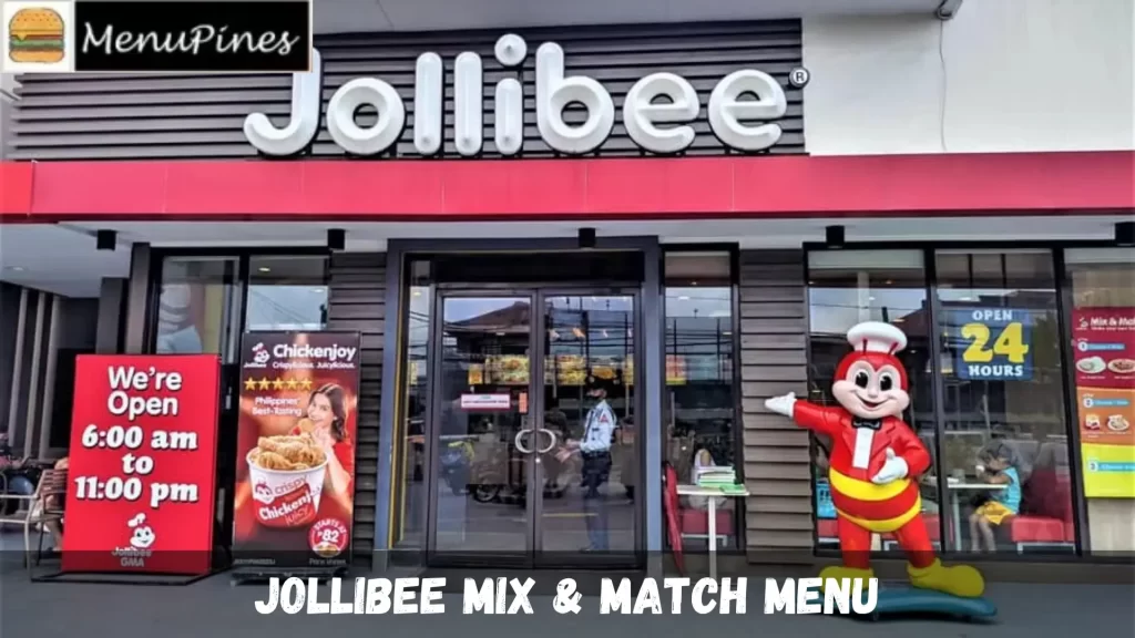 Jollibee Mix & Match Menu With Prices